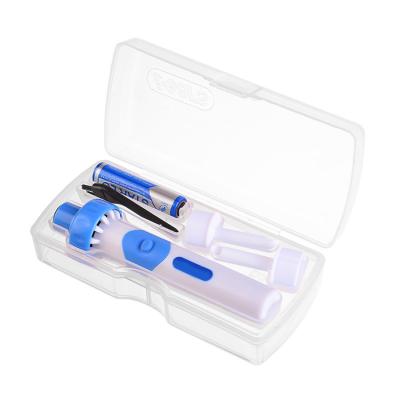 China Home Use+Office+Travel Electric Ear Cleaner Earpick Painless Automatic Earwax Removal Kit Retail Box 1*AAA Battery With Smart Brush Ear Pick White+blue for sale