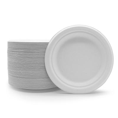 China ODM Oill Proof Waterproof Disposable Biodegradable Sugarcane Bagasse Paper Plates for sale