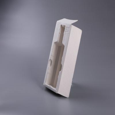 China Disposable Pulp Molded Box Eco Friendly Biodegradable Packaging Tray For Wine for sale