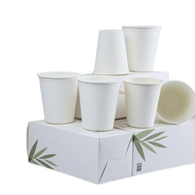 China 2022 6oz 8oz 9oz 12oz Disposable Paper Cup Coffee Cup Disposable Biodegradable Hot Paper Cup Single for sale