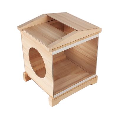 China Simple Wooden Puzzle Wooden Toys Cat House Easy To Use Pet As Toys Cat Gifts for sale