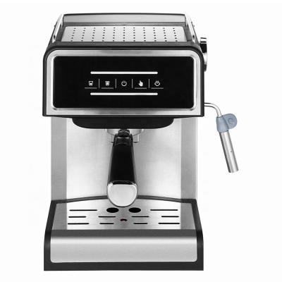 China Hotel New Design Sensor Panel Steam Stainless Steel Hard Pod Ground High Pressure 20bar Cappuccino Espresso Coffee Machine Maker for sale