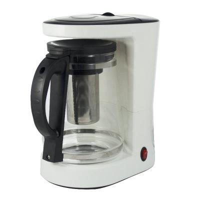 China Kepp Factory Low Price Hotel Style 1.25L 10-12 Electric Hot American High Temperature Plastic Cup Glass Pot Anti Drip Coffee Maker for sale