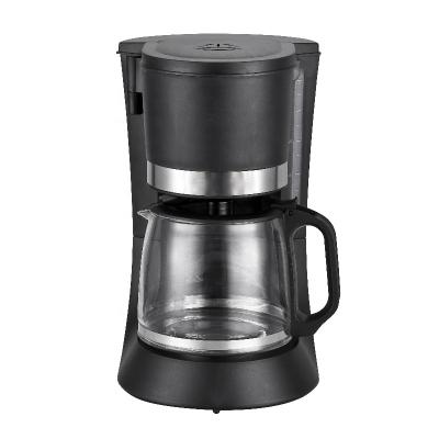 China Low Price New Economic Electric Plastic Kepp 1.2L Hot Hotel 10 Cup High Temperature Glass Pot Anti Drip Coffee Maker for sale