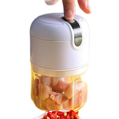 China Mini USB Shopping RV TV Portable Automatic Cordless Charging Baby Food Meat Blender Blender Processor Slicer Vegetable Chopper for sale