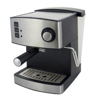 China Hotel Factory Stock Low Price High Pressure Pod Cappuccino Ground Espresso Coffee Machine Maker With Milk Froth Frother Maker for sale