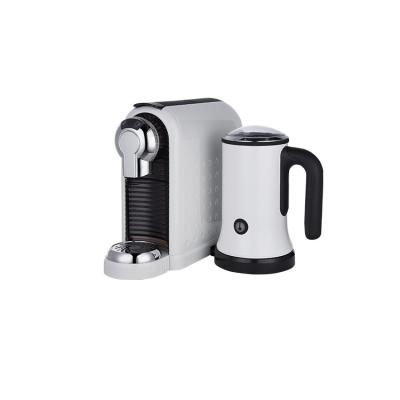 China Hotel Nespresso Carry Capsule Espresso Coffee Machines with Milk Frother for sale