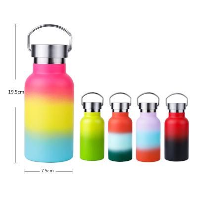 China Transport 350ml Logo 18 Stainless Steel 8 Vacuum Flask Bike Viable Customized Small Size Insulated Eco Friendly Water Bottle for sale