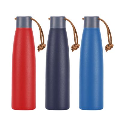 China Sustainable Transport Stainless Steel 500ml Bpa Free Cola Bottle Insulated Water Bottle With Lid for sale