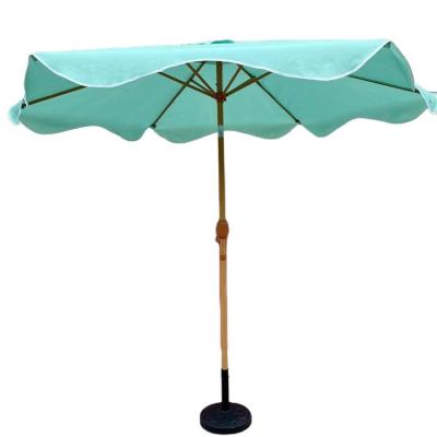 China Modern Beach Umbrella Canopy Sunshade Canopy Outdoor Sun Parasol Garden Parasol for Backyard Wooden Outdoor Parasols for sale