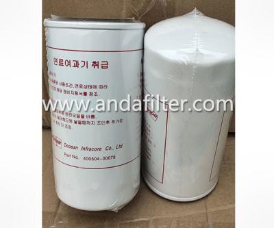 China High Quality Fuel Filter For Doosan 400504-00078 for sale