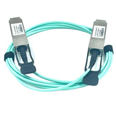 China Ethernet connection 40G QSFP+ Active Optical Cable, MMF 850nm 1-100m for sale