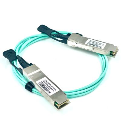 China Ethernet connection 100G QSFP28 to QSFP28 Active Optical Cable, MMF 850nm 1-100m for sale