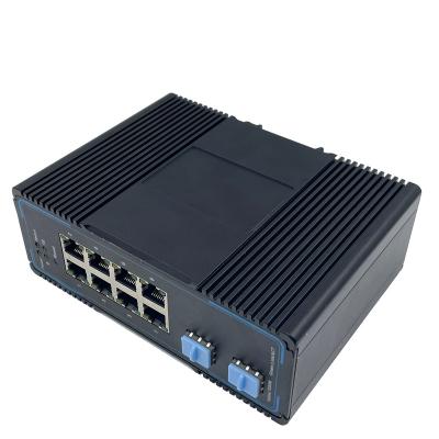 China LACP Unmanaged industrial switches  8 * 10/100/1000Base-T Ethernet Ports   2 * 2500BASE-X for sale