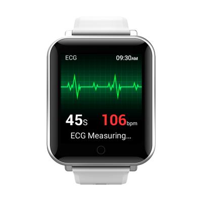 China Touch Screen 1.57 Inch Color Screen ECG Monitor Blood Oxygen Smart Watch Blood Oxygen Saturation Heart Rate Smart Watch for sale