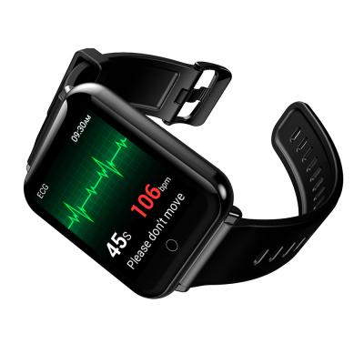 China Heart Rate Body Temperature Touch Screen Fitness Activity Tracker ECG Spo2 Blood Pressure Monitor Smart Watch for sale