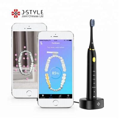 China Bluetooth 5 Battery Operated Smart Mode Timer Toothbrush IP67 1741 OEM ODM Waterproof Sonic Electric Toothbrush Support for sale