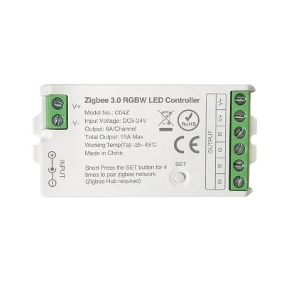 China All DC12-24V LED Strip Fut037 Similar Controller Control Zigbee Tuya Wireless Dimmer Led Strip Light Mini Controller for sale