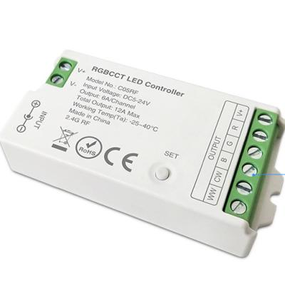 China Tuya Smart Life 2.4GHz RGB RGBW RGBWW Remote Control Led Controllers Work For SMD DC LED Strips for sale