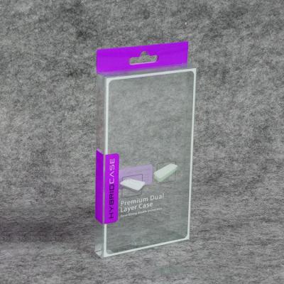 China Fashion Disposable Clear Printed Blister PVC Smartphone Case Packaging Plastic Box For Phone Case for sale