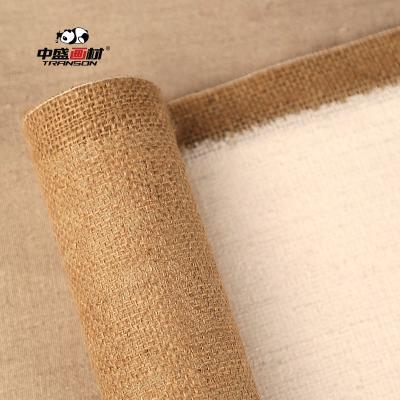 China Painting 100% Pure or Natural Jute Fabric for Canvas, Painting Jute Canvas for sale