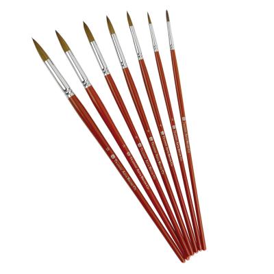 China Professional Sand Round Tip Pointed Artist Paint Brush Set For Painting Supplies for sale