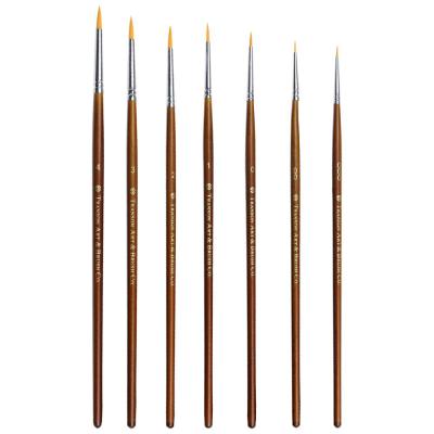 China Nylon Oil Painting Brush Nylon Scriptliner Watercolor Paint Brush / 7 pcs for sale