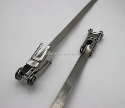 China Universal Stainless Steel Ratchet-lokt Cable Ties Width 19mm Any Length for sale