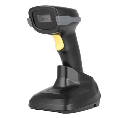 China 2021 Logistics industry new barcode scanner 2.4G radio with wireless charging pedestal barcode scanner A66DZ for sale