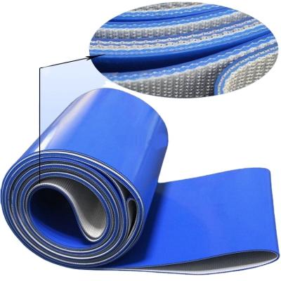 China Beltwin 4mm High Strength Blue Color PVC Fabric Conveyor Belt 3 Ply Conveyor Beltings for sale