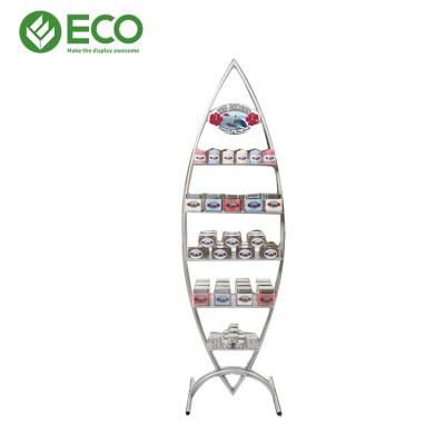 China Hot Sale Metal Floor Standing Metal Display Racks Skin Care Product Display Stand for sale