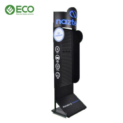 China High quality metal mobile phone floor stand retail display rack and promotion hook display rack for store for sale