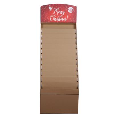 China Retail Workshop Cardboard Greeting Card Display Stand 585*450*310+1190+300 for sale