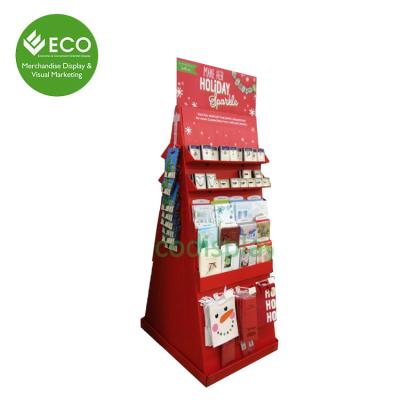 China Wholesale Cardboard Greeting Card Display Rack Shelf Gift Vouchers 1kg Per Hook for sale