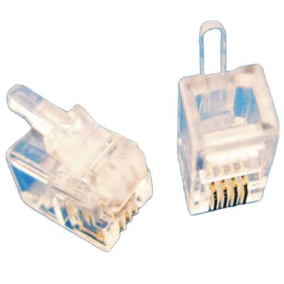 China Networking connection modular jack for rj11 4p4c cable round connector for sale