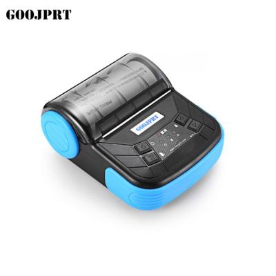 China Android Black And White Handheld Portable Thermal Printer Receipt / Printer Black And White Blue 80mm Movable Tooth for sale