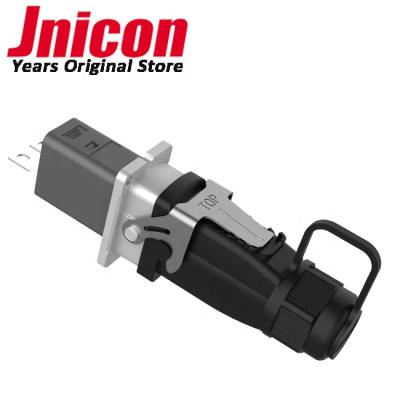 China Power Jnicon IP67 Waterproof 40A Low Voltage 2 Pin Cable Connector For 5G Hotspot Station for sale