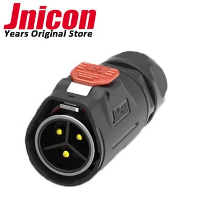 China Jnicon MJ24 Quick Lock 600V 50A 3 Pin Waterproof Power Connector With Screw Terminals for sale