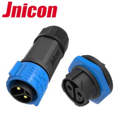 China M25 Socket Industrial Power Connector Male 2pin Waterproof Wall Connector 50A for sale