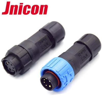 China Jnicon M16 Automotive Push Lock IP67 Power 2pin 4pin Data Wire Waterproof Connector for sale