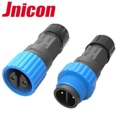 China Waterproof LED Light Jnicon M15 Standard 2 Pin Male Female Plug Wire Connectors For LED Driver for sale