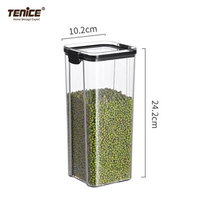 China Freshness Keeping Tenice Wholesale Air Tight Plastic Cereal Bulk Food Bulk Storage Box Container Sets For Pantry With Lids for sale