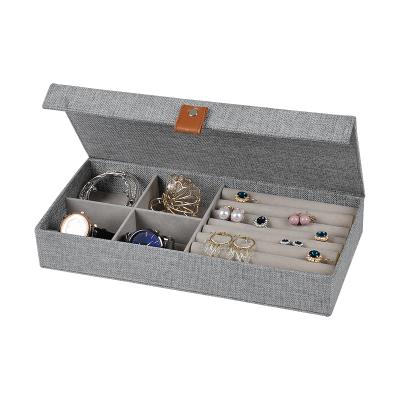 China Modern Design Luxury Watch Storage Case Display Box With Leather Handle for sale