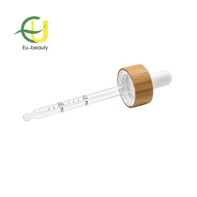 China Non Spill Bamboo Dropper Cap 18/410 20/400 20/410 For Bamboo Cosmetic Packaging for sale