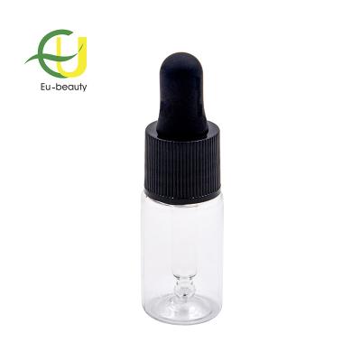 China Plastic Cosmetic Oil PET Dropper Bottle 10ml For Sample Eye Oil for sale