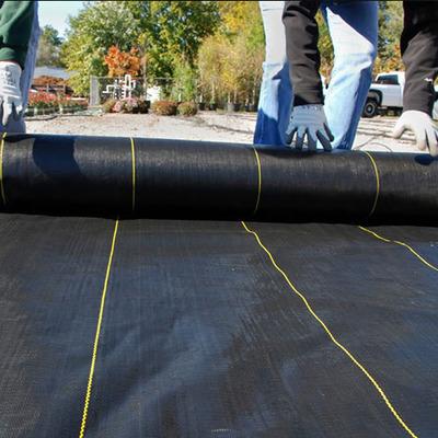 China 100% polypropylene woven heavy duty weed control fabric, weed control fabric mat for sale