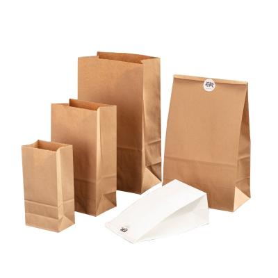 China Hot Sale Recyclable High Quality Custom Size Printing Custom Heat Seal Kraft Paper Bag For Coffee Snacks Nuts for sale