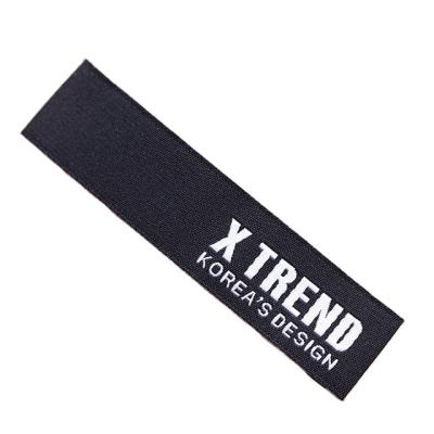 China Washable Custom Sewing Garment Labels Apparel Labels And Apparel Labels Center Fold Woven Label for sale