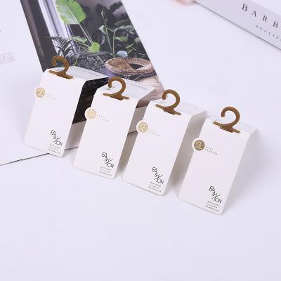 China Custom Designer Viable Sock Label Paper Hang Tag Cardboard Paper Printing with Custom Brand Logo for sale