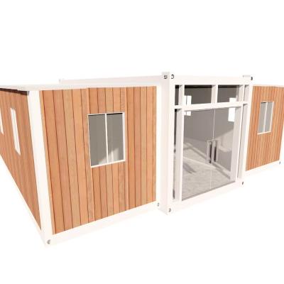 China Modern 20ft Prefabricated Easy to Assemble Demountable Steel Structure Flat Pack Container House Cheap Tiny House for sale